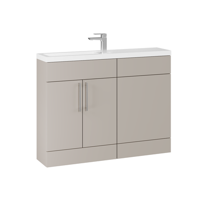Fairford Union Style Shaker Matt Stone Grey 1100mm Slimline Combination Pack
