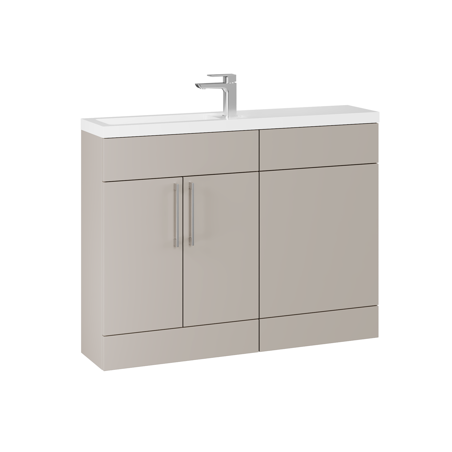 Fairford Union Style Slab Matt Stone Grey 1100mm Slimline Combination Pack