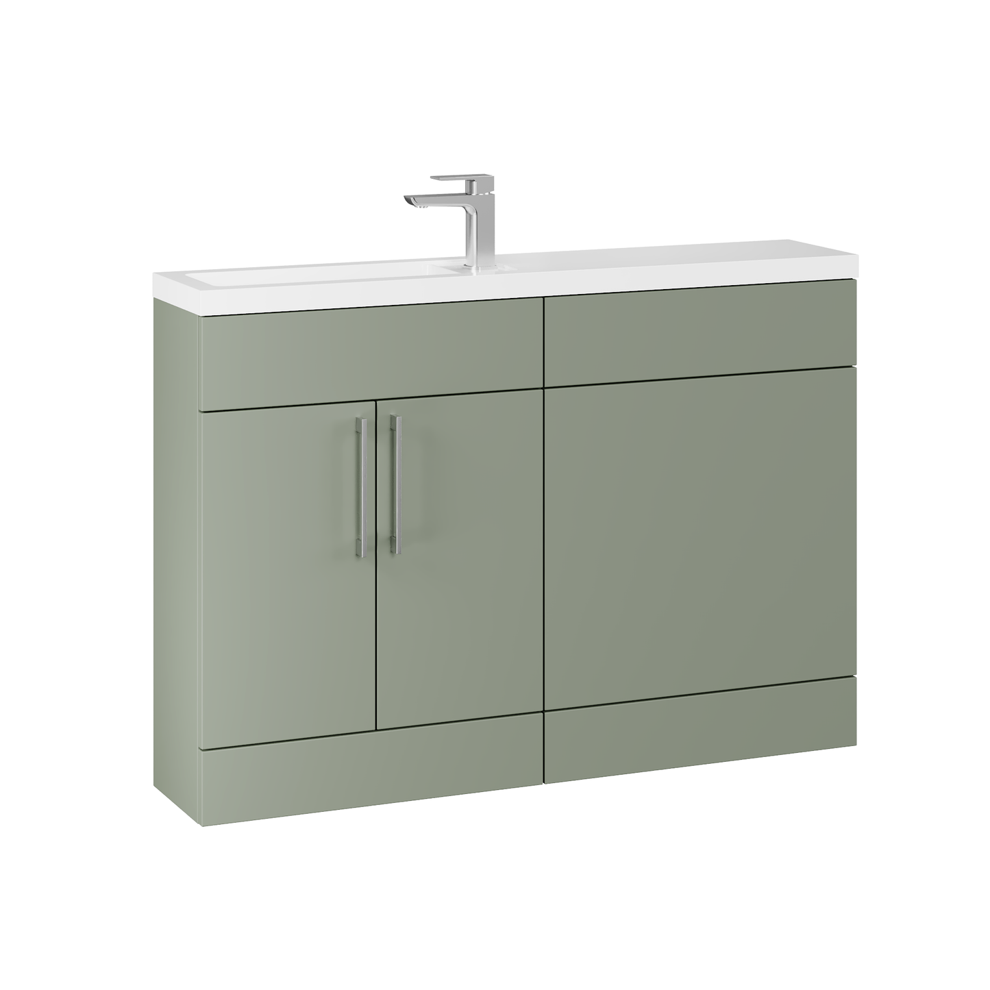 Fairford Union Style Slab Matt Lux Green 1200mm Slimline Combination Pack