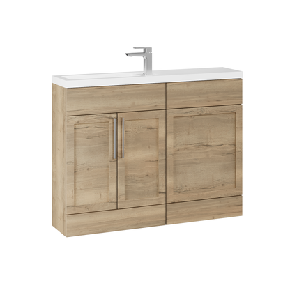 Fairford Union Style Shaker Dark Oak 1100mm Slimline Combination Pack
