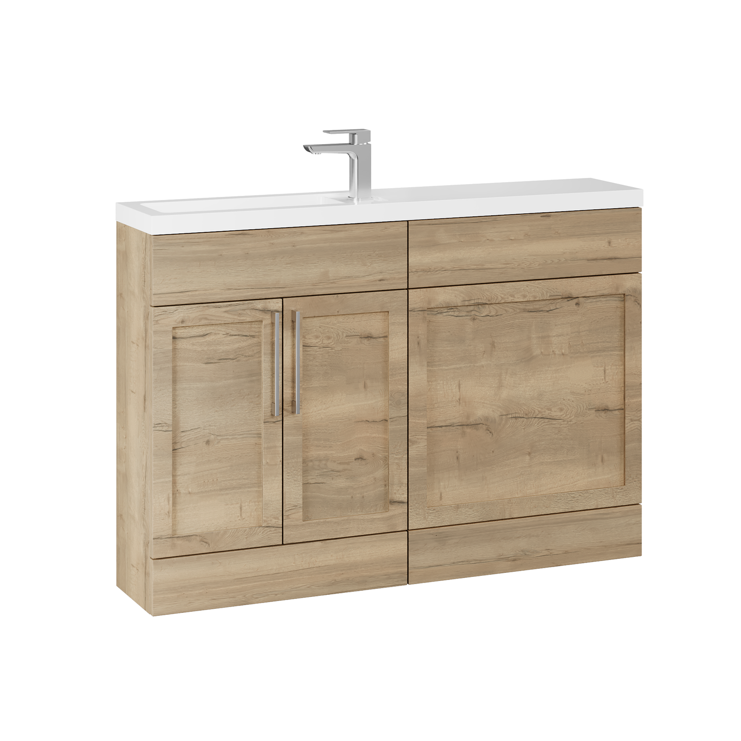 Fairford Union Style Shaker Dark Oak 1200mm Slimline Combination Pack
