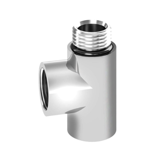 Fairford Chrome T-Piece for Heating Element