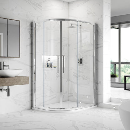 Fairford 8mm, 1200mm x 900mm Offset Quadrant Enclosure