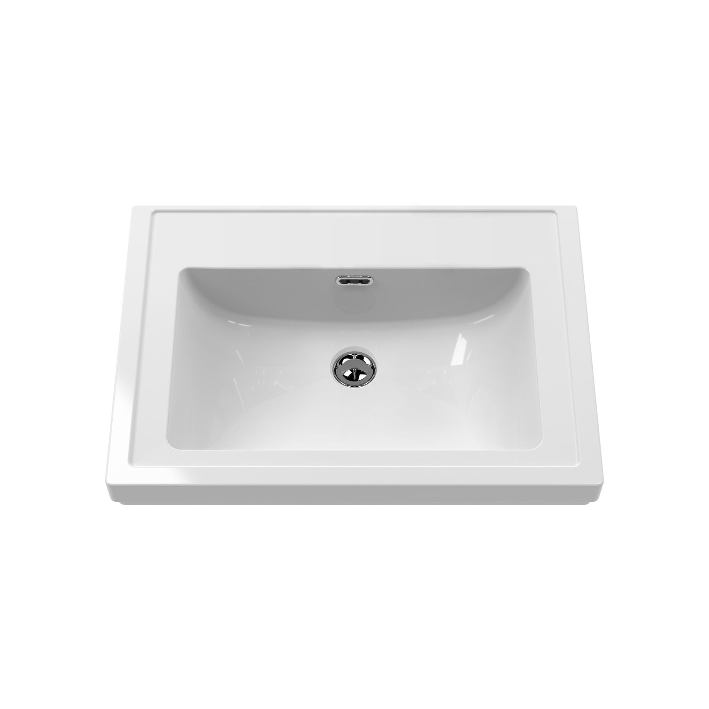 Fairford Juliette Satin Grey 600mm 1 Drawer Floorstanding Vanity Unit with 0 Tap Hole Basin