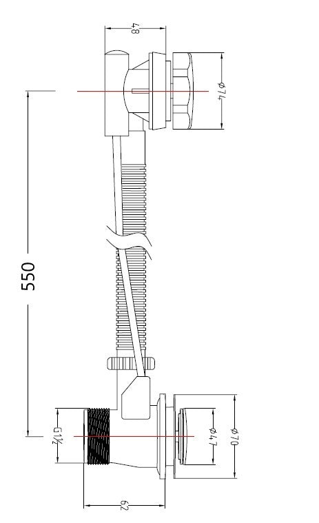Fairford Element 7 Matt Black Round Pop Up Bath Waste