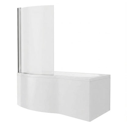 Fairford 1700 x 850 LH B Shape Bath with Screen and Panel