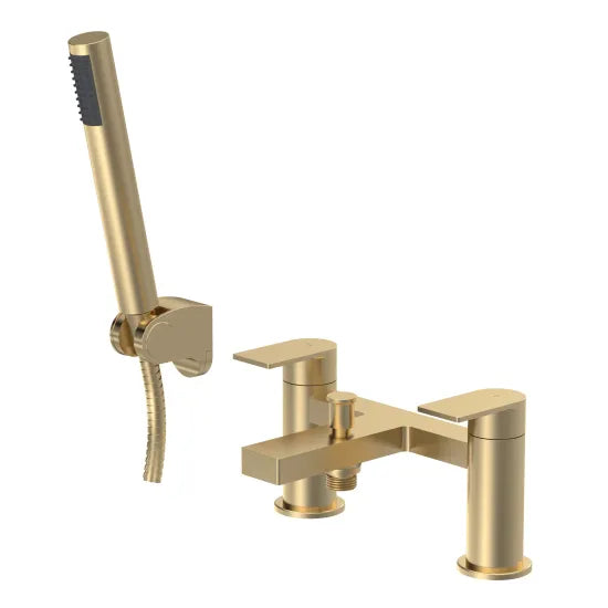 Fairford Loft Brushed Brass Bath Shower Mixer