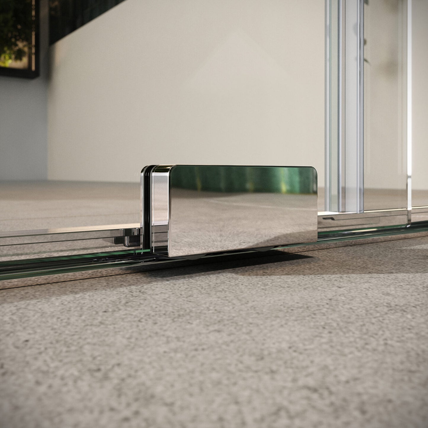 Fairford 8mm Frameless 1500mm Chrome Sliding Shower Door