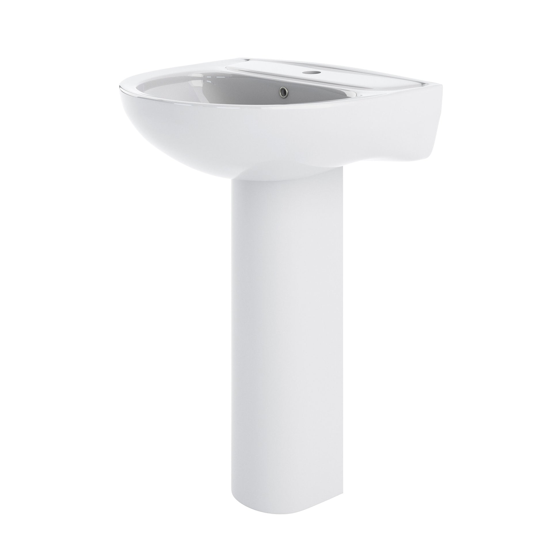 Fairford Kingsly 550mm 1 Tap Hole Basin and Full Pedestal