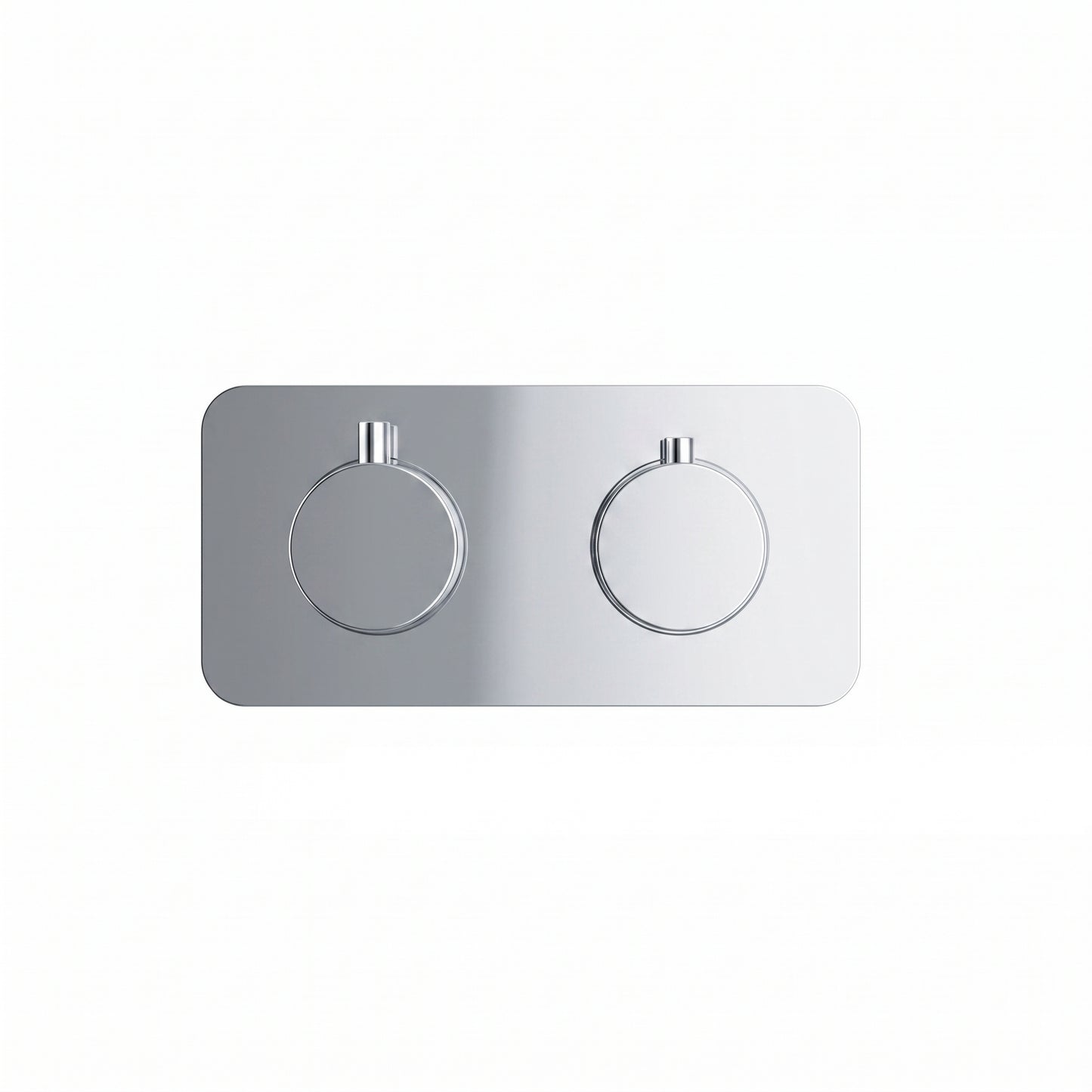 Fairford Element 7 Chrome Twin Shower Valve, 1 Outlet