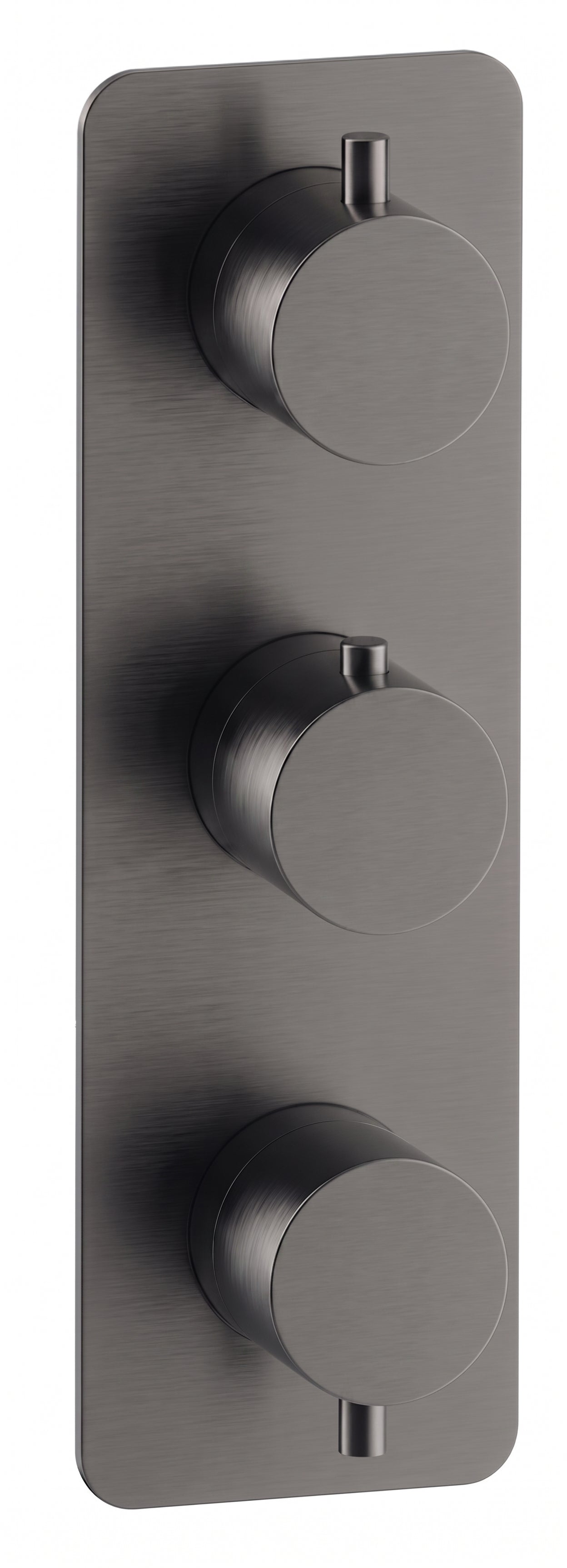 Fairford Element 7 Gunmetal Triple Shower Valve, 3 Outlet