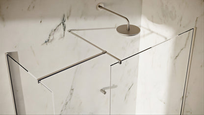 Fairford Chrome Straight Bar for 10mm Glass
