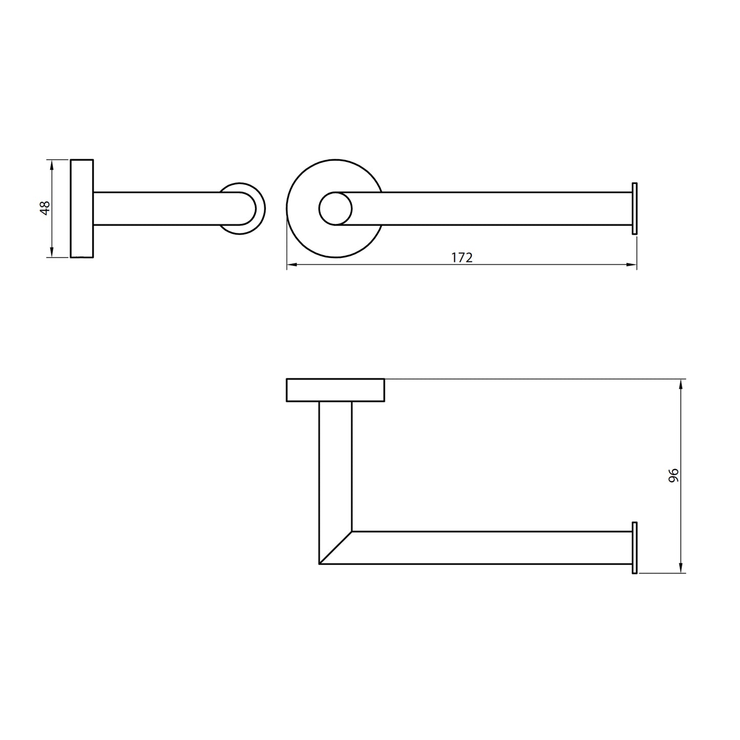 Fairford Element 5 Chrome Toilet Roll Holder