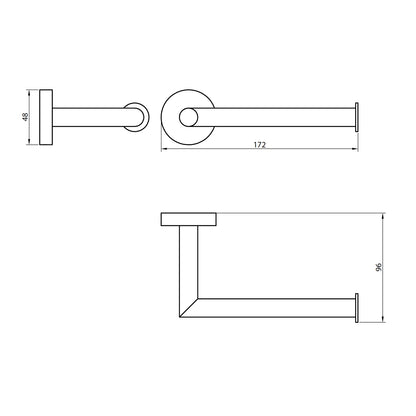 Fairford Element 5 Chrome Toilet Roll Holder
