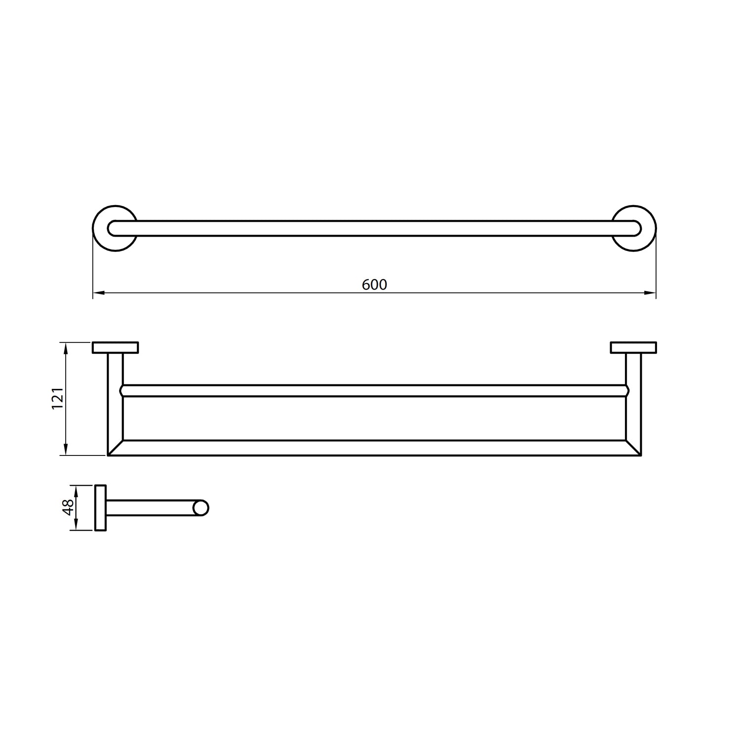 Element 7 Double Towel Bar