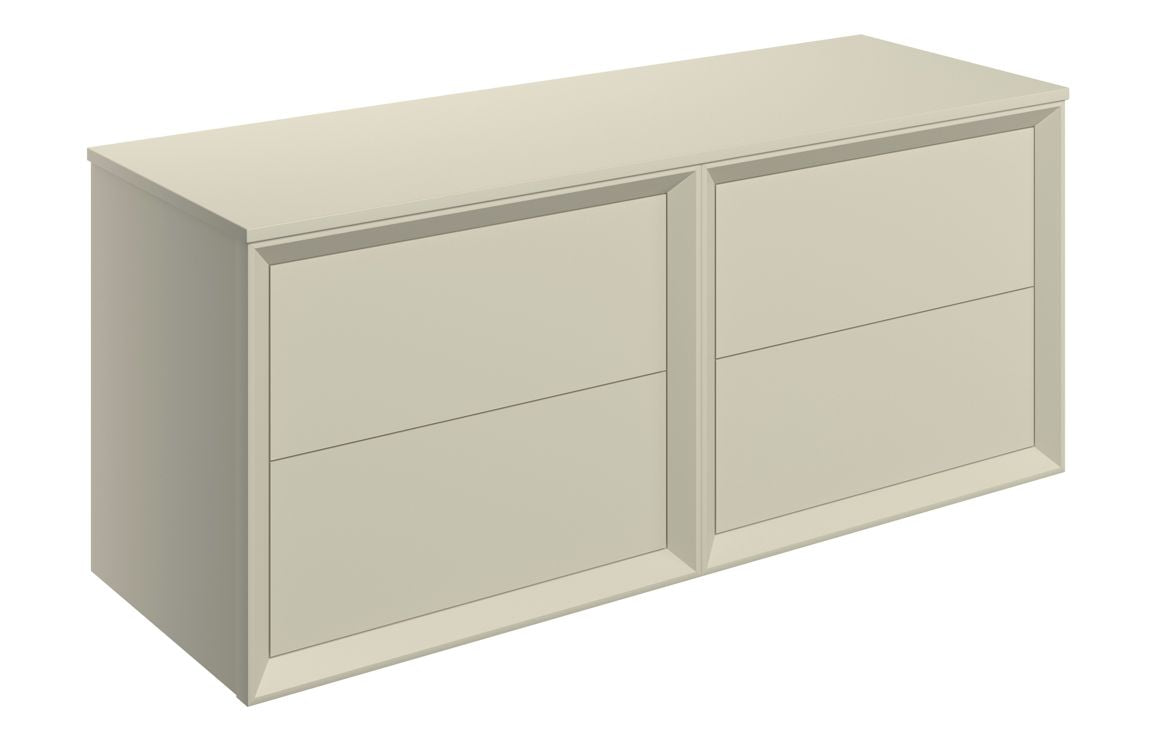 Fairford Roma 1200mm Matt Clay Wall Hung Double Vanity Unit