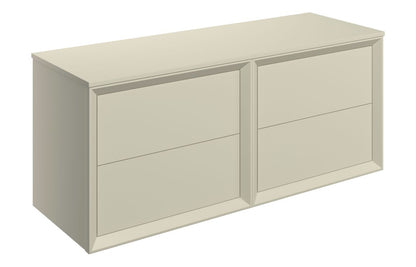 Fairford Roma 1200mm Matt Clay Wall Hung Double Vanity Unit