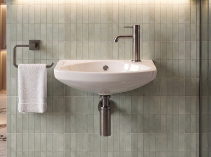 Dezine 450mm Right Hand Wall Hung Basin
