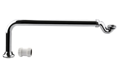 Fairford Hexam Shallow Bath Seal Trap for Freestanding Baths, Crhome