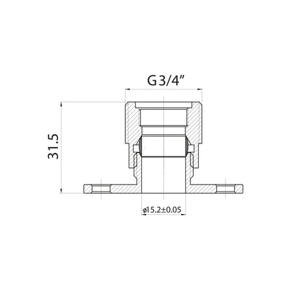 Fairford Auto Shut Off Fast Fit Bar Valve Brackets
