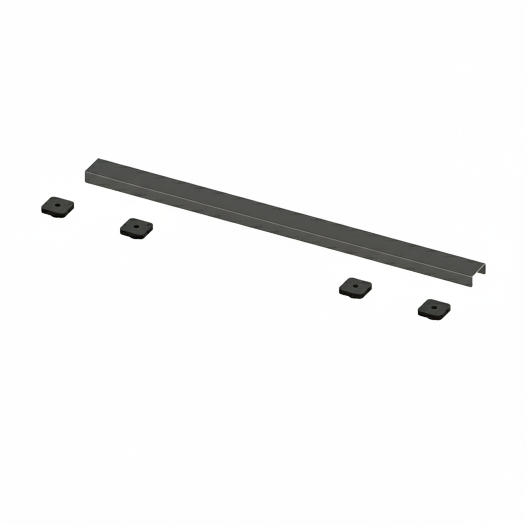 Hydraset 600mm Waste Cover with Finishing Trim Antracite (For use with Gunmetal)