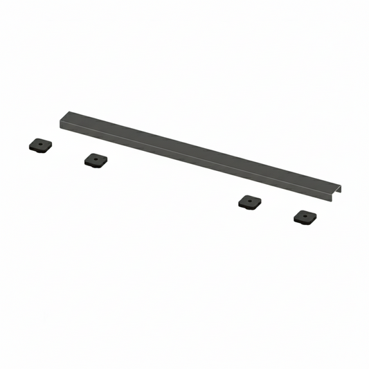 Hydraset 600mm Waste Cover with Finishing Trim Antracite (For use with Gunmetal)