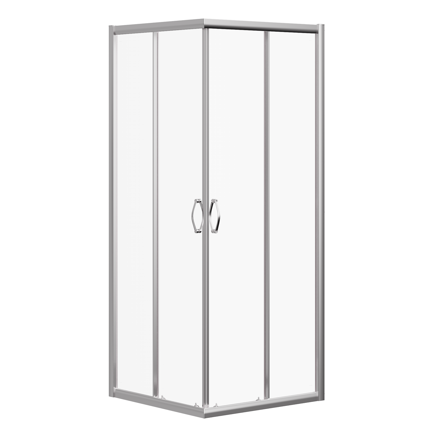 Fairford 5mm 800 x 800mm Chrome Corner Entry Shower Enclosure