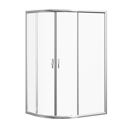 Fairford 5mm 1200 x 800mm Chrome Offset Quadrant Shower Enclosure