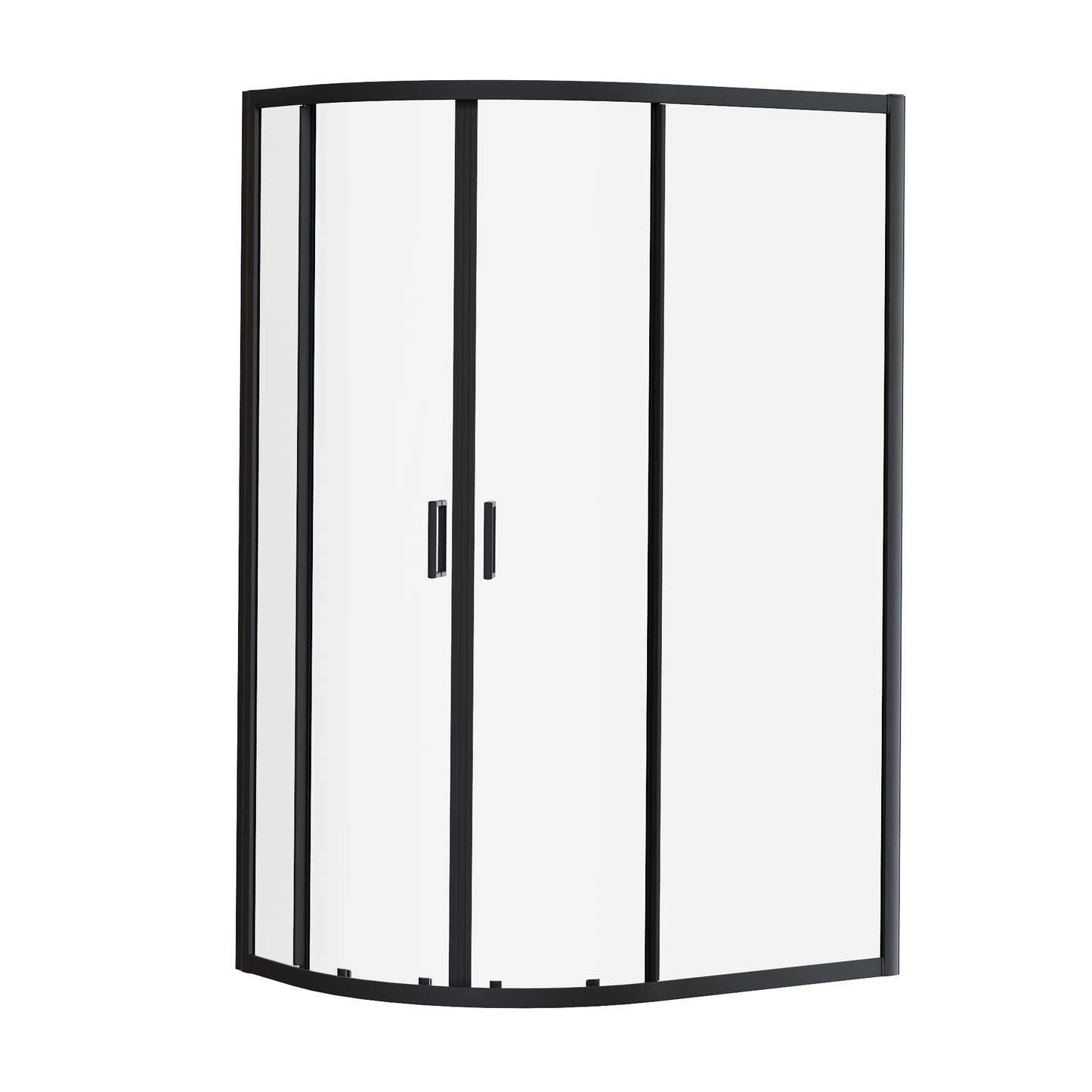 Fairford 6mm 1000 x 800mm Matt Black Quadrant Shower Enclosure