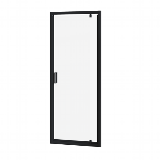 Fairford 6mm, 900mm Matt Black Pivot Shower Door