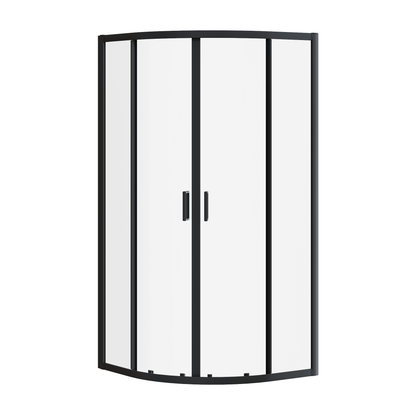 Fairford 6mm, 900mm x 900mm Matt Black Quadrant Shower Enclosure