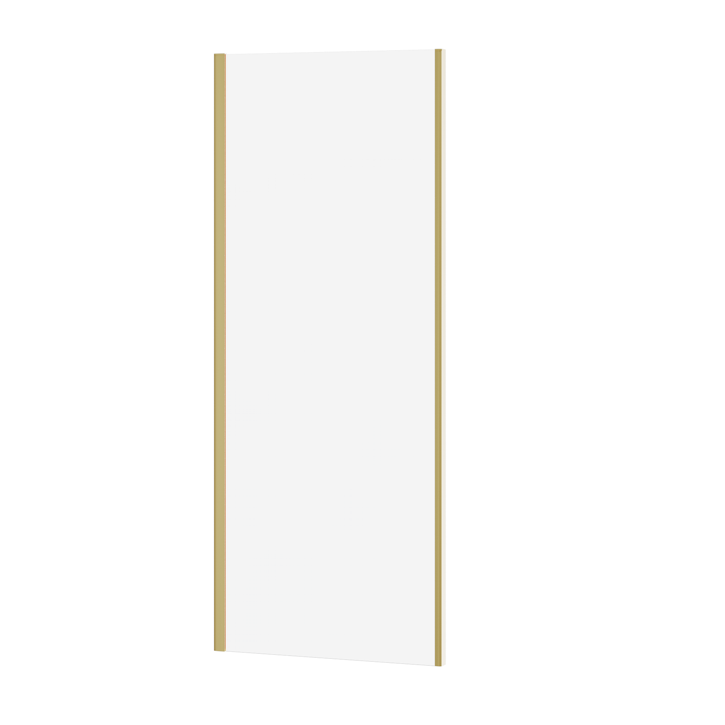 Fairford 6mm 800mm Brushed Brass Enclosure Side Panel