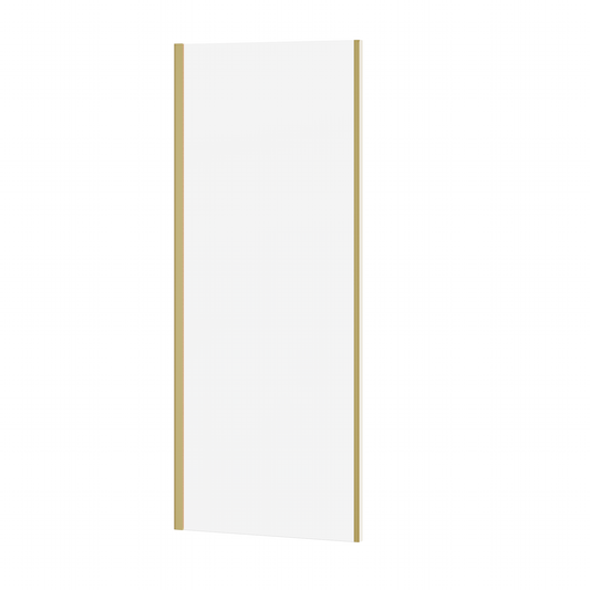 Fairford 6mm 760mm Brushed Brass Side Panel