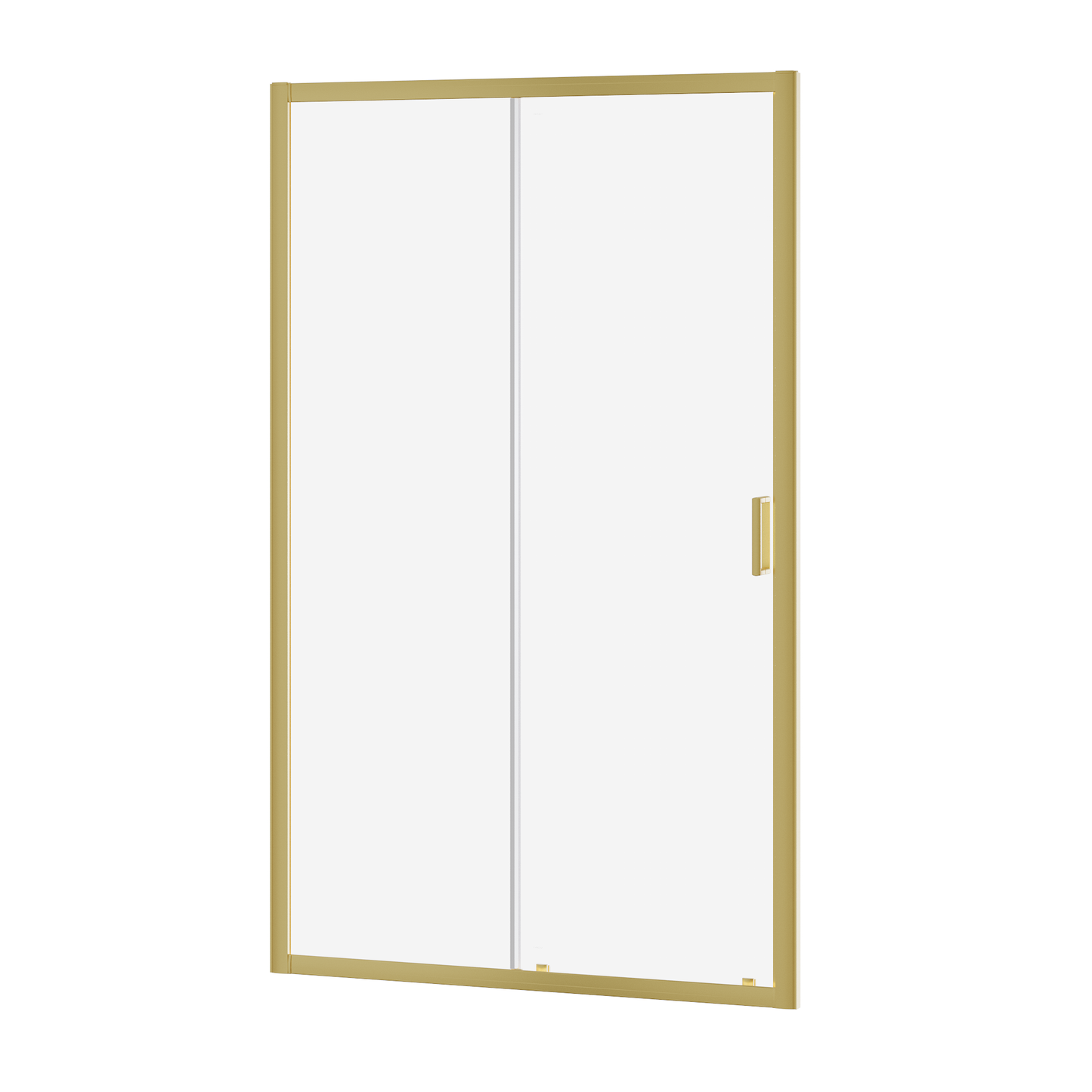 Fairford 6mm 1400mm Brushed Brass Sliding Shower Door