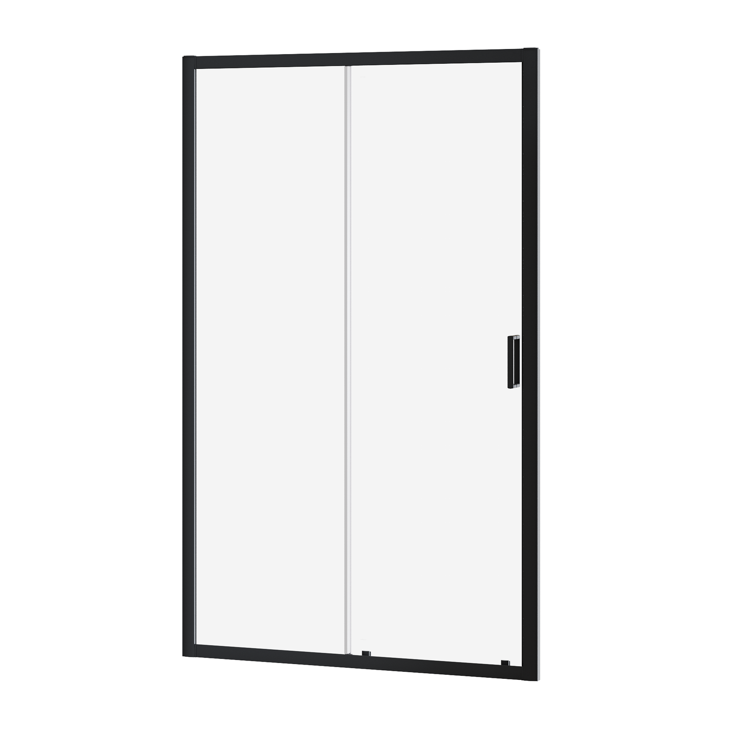Fairford 6mm, 1000mm Matt Black Sliding Shower Door