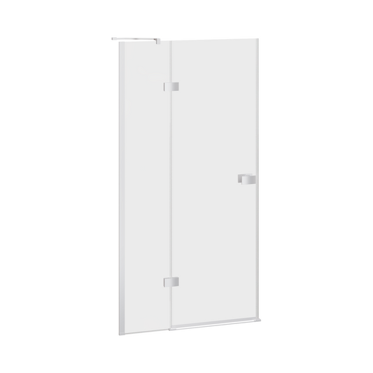 Fairford 8mm Frameless 800mm Chrome Hinged Shower Door