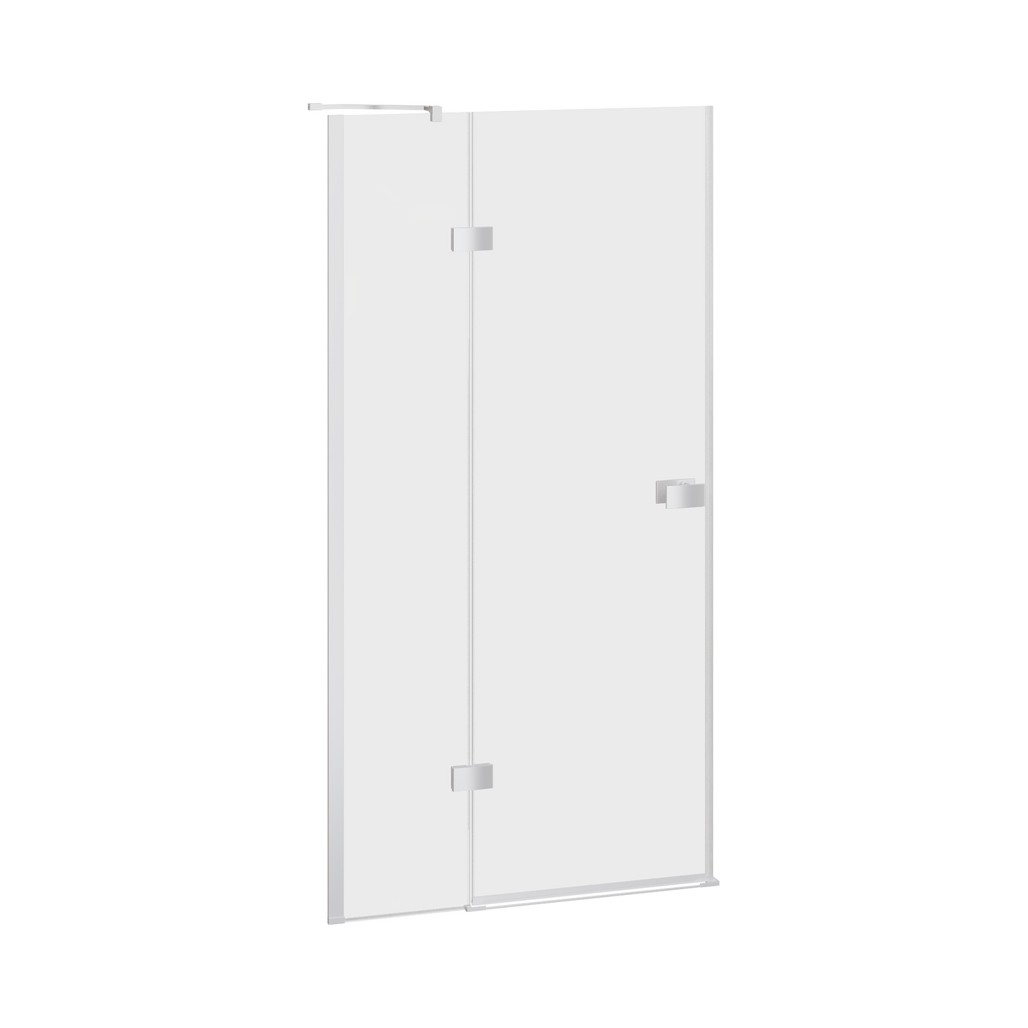 Fairford 8mm Frameless 1200mm Chrome Hinged Shower Door