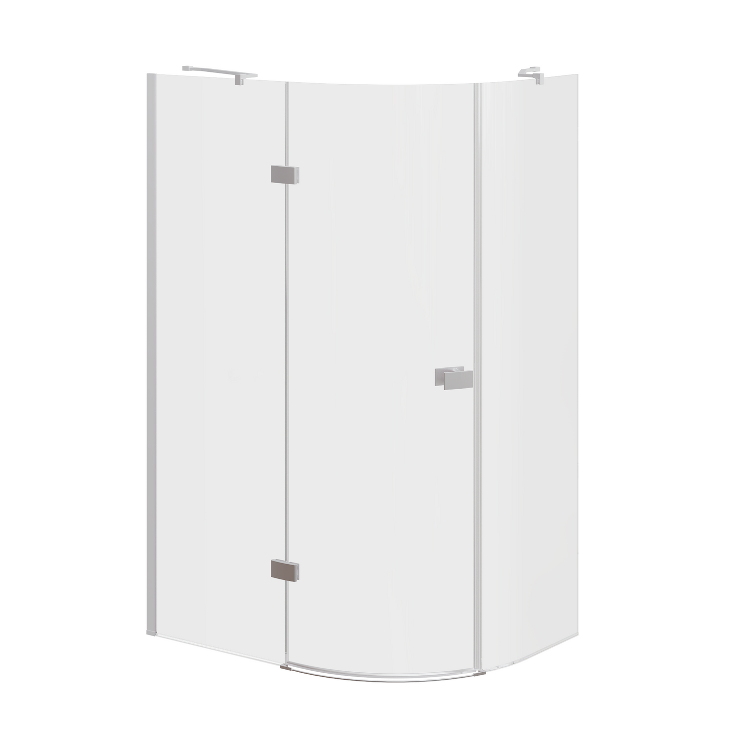 Fairford 8mm Frameless 1200 x 900mm Chrome Offset Quadrant Enclosure