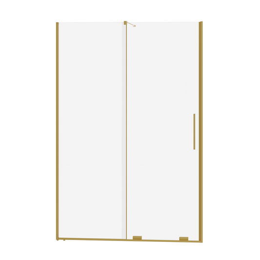 Fairford 8mm Frameless 1100mm Brushed Brass Sliding Shower Door