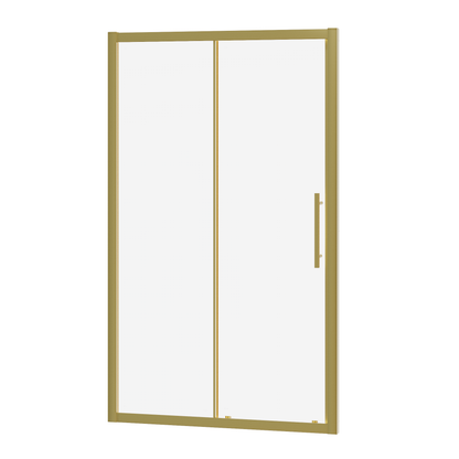 Fairford Pro 8mm 1400mm Brushed Brass Sliding Shower Door