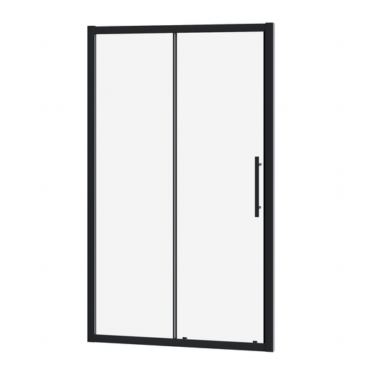 Fairford Pro 8mm 1200mm Matt Black Sliding Shower Door