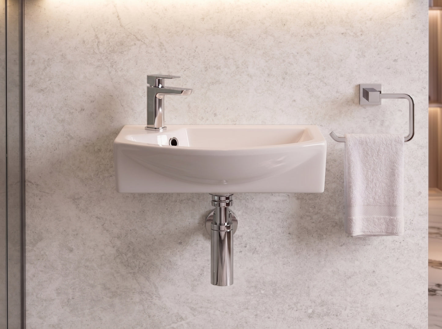 Fairford 450mm Left Hand Wall Hung Basin