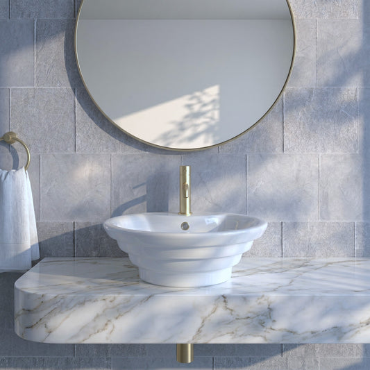 Fairford 460mm Round Ceramic Counter Top Vessel