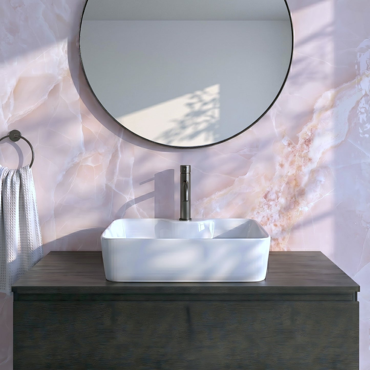 Fairford 480mm Square Ceramic Counter Top Vessel