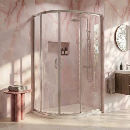 Fairford 5mm 1200 x 800mm Chrome Offset Quadrant Shower Enclosure