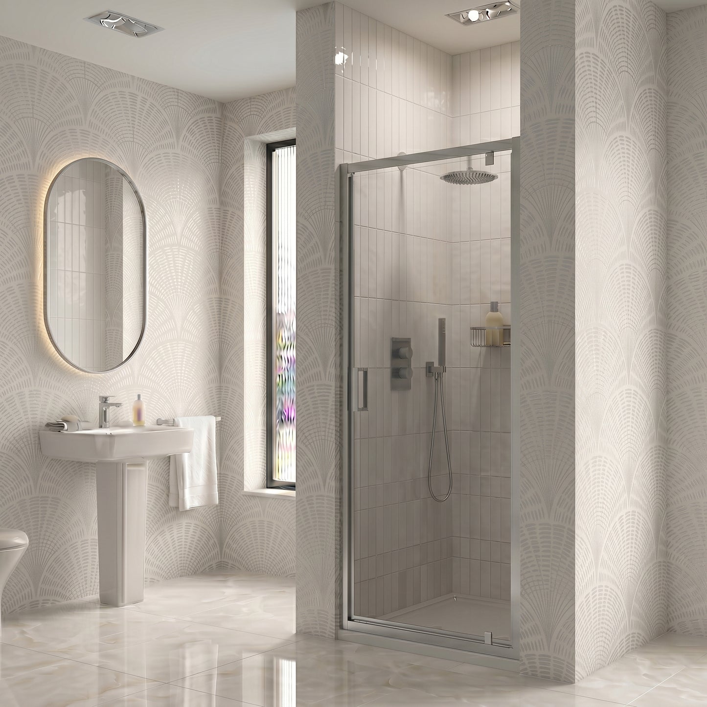 Fairford 6mm, 800mm Pivot Shower Door