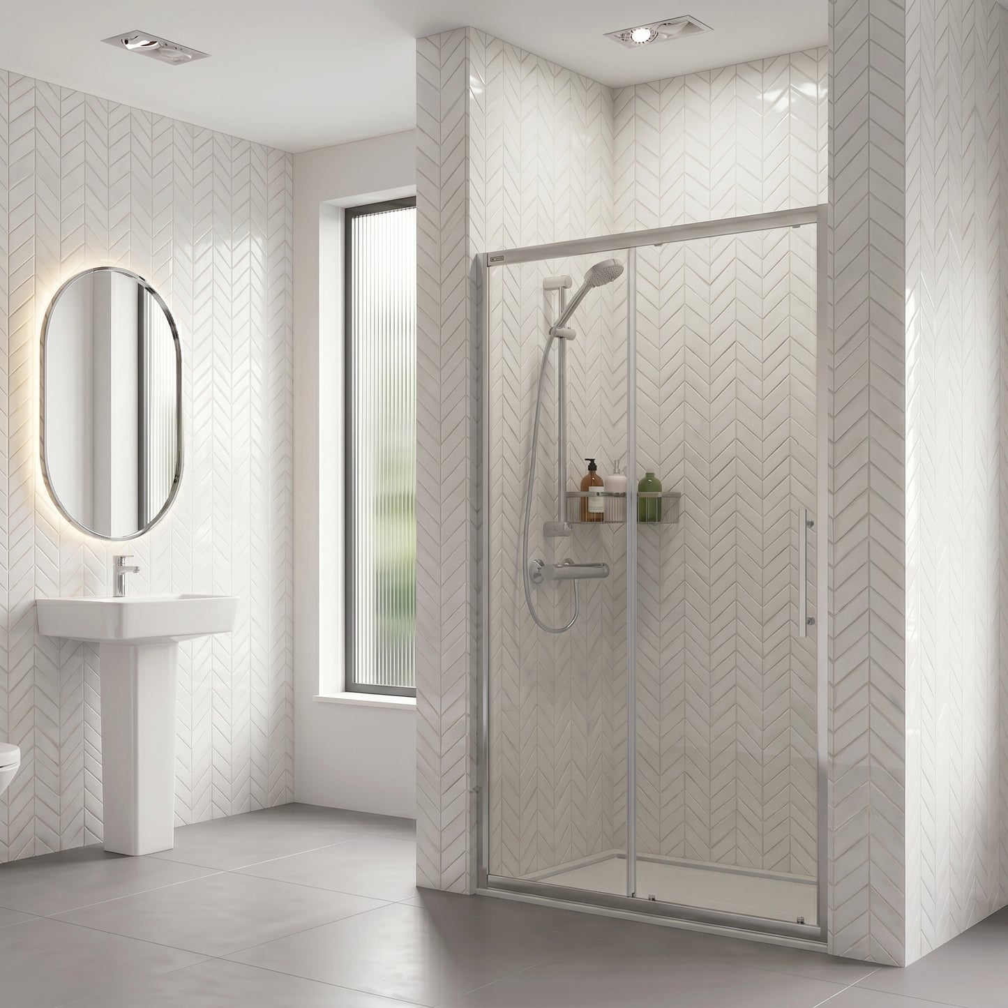 Fairford 8mm, 1400mm Sliding Shower Door