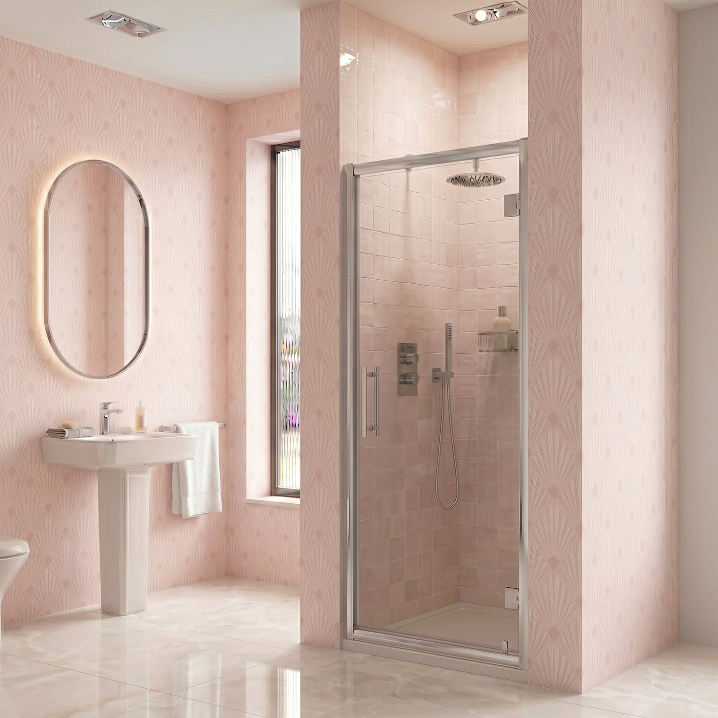 Fairford 8mm, 760mm Hinged Shower Door