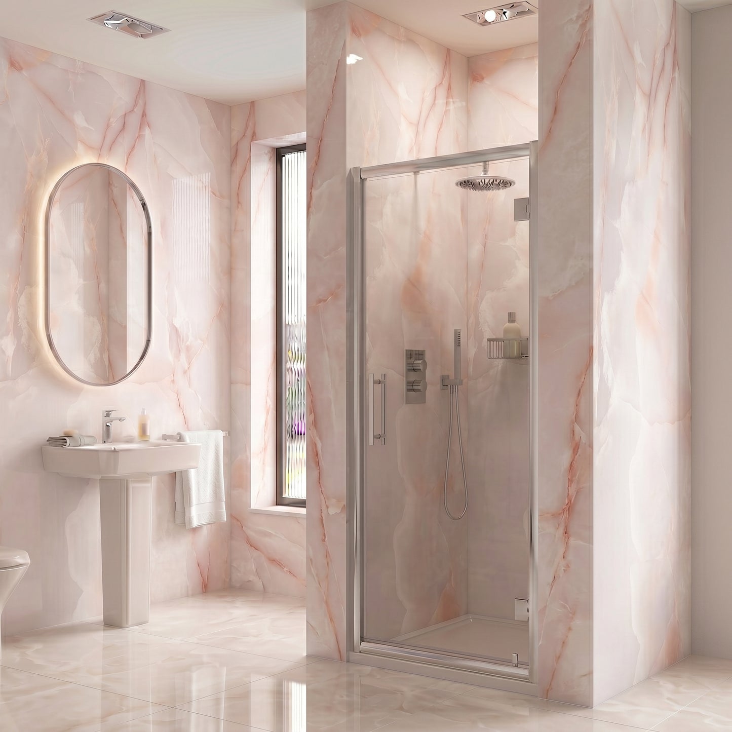 Fairford 8mm, 900mm Hinged Shower Door