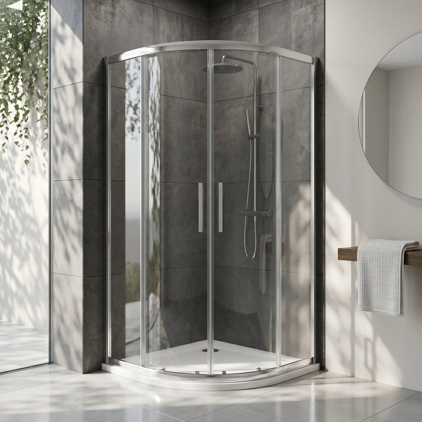 Fairford 8mm, 900mm x 900mm Quadrant Enclosure